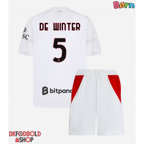 AC Milan Koni De Winter #5 Udebanesæt Børn 2026-27 Kort ærmer (+ korte bukser)